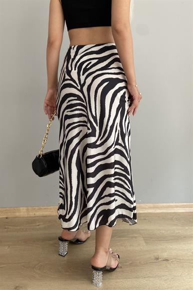ZEBRA DESEN SATEN ETEK