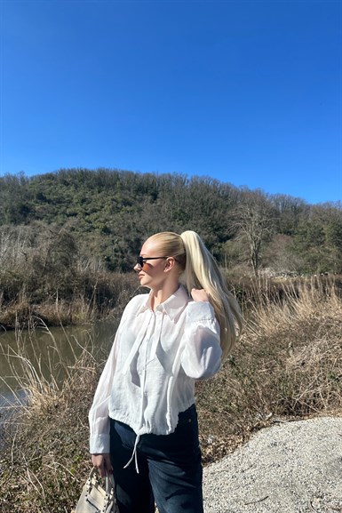FYONK DETAYLI ALTI BAĞALAMALI MODAL GÖMLEK