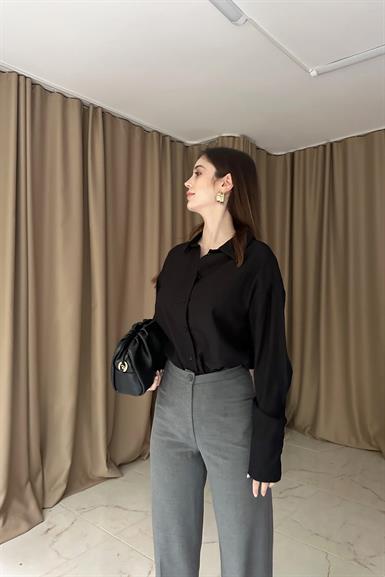 KENDİNDEN DESENLİ GÖMLEK