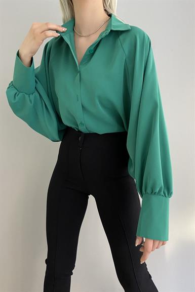 REGLAN KOL KREP SATEN GÖMLEK