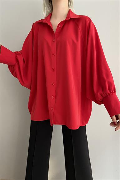 REGLAN KOL KREP SATEN GÖMLEK