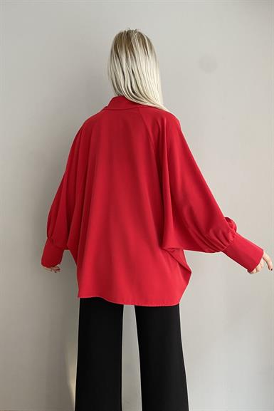 REGLAN KOL KREP SATEN GÖMLEK