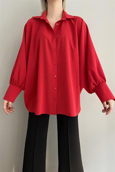 REGLAN KOL KREP SATEN GÖMLEK