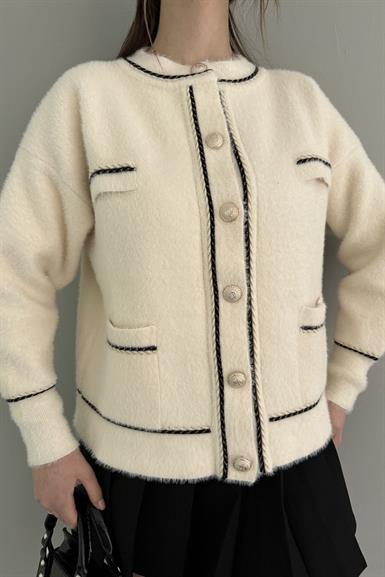 ANGORA SİM ŞERİTLİ HIRKA