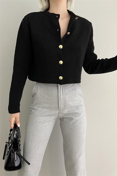 GOLD DÜĞMELİ KISA HIRKA