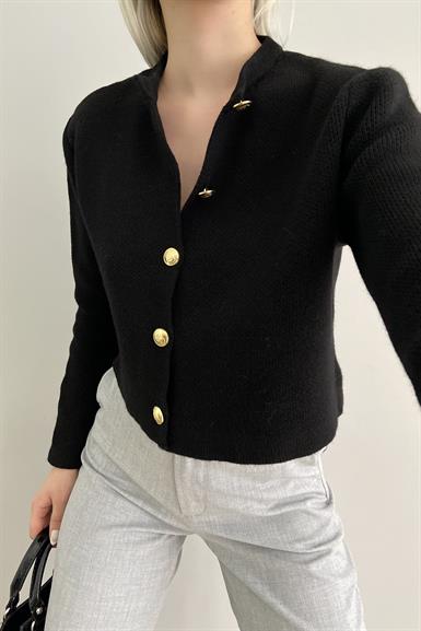 GOLD DÜĞMELİ KISA HIRKA