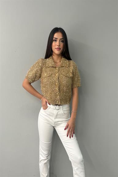 POLO YAKA DÜĞMELİ SİMLİ TRIKO HIRKA