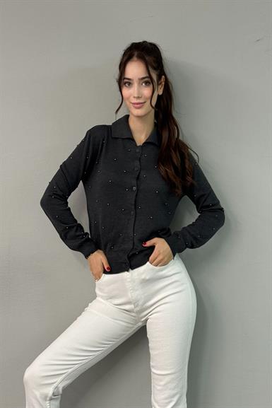POLO YAKA İNCİ DETAY TRIKO