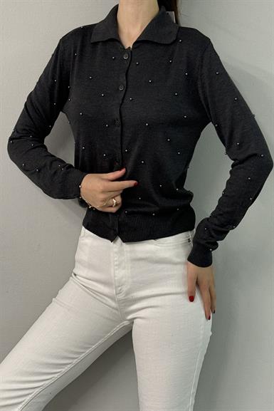 POLO YAKA İNCİ DETAY TRIKO