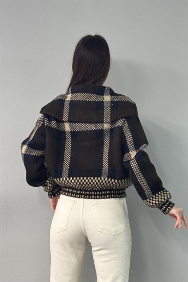 ŞARDON ANGORA KARELİ FERMUARLI HIRKA