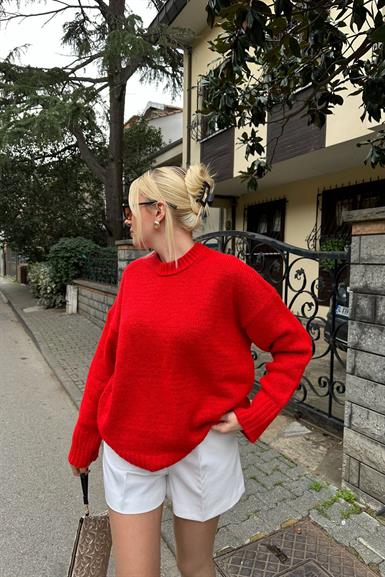 BİSİKLET YAKA TRIKO KAZAK