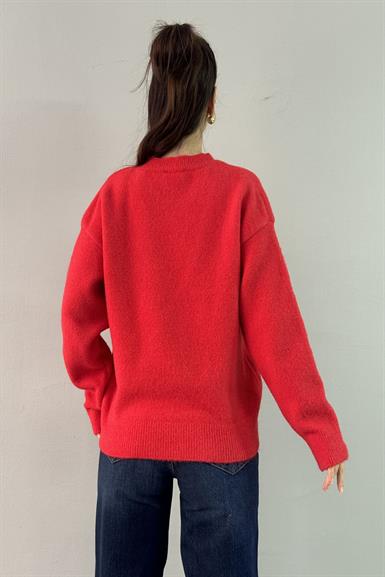 BİSİKLET YAKA YUMUŞAK DOKULU TRIKO KAZAK