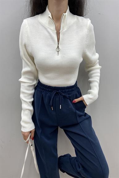 FITİLLİ FERMUARLI CROP TRIKO