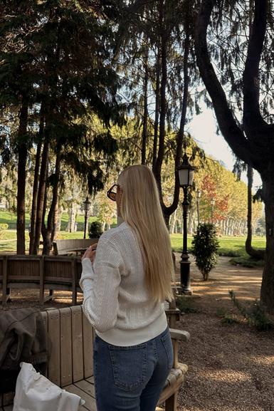 POLO YAKA DÜĞMELİ AJURLU TRIKO KAZAK
