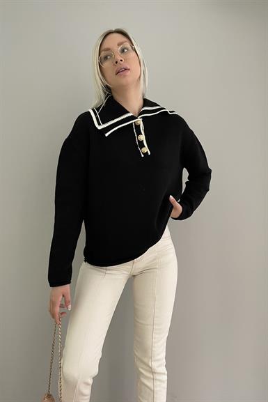 POLO YAKA PATI DÜĞMELİ TRIKO KAZAK