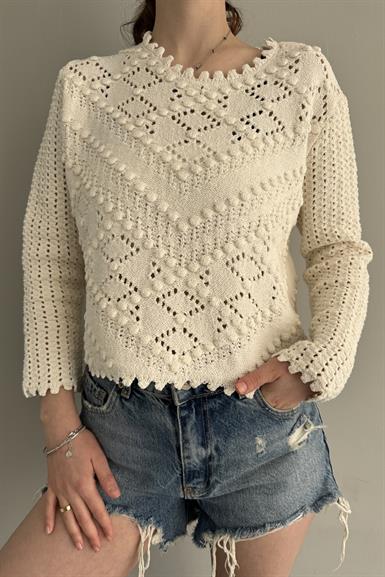 PONPON DESENLİ ACURLU TRIKO