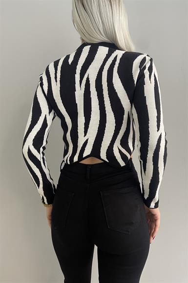ZEBRA DESEN KISA  KAZAK