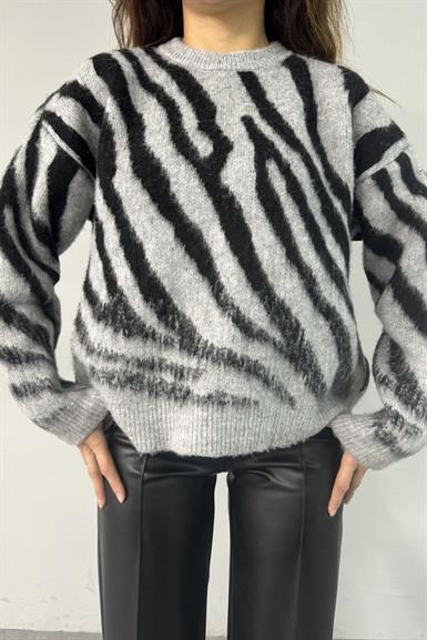 ZEBRA DESEN TRIKO KAZAK