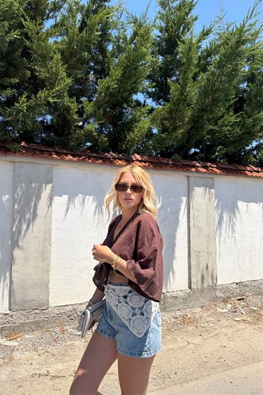 DANTEL GARNİLİ KIMONO