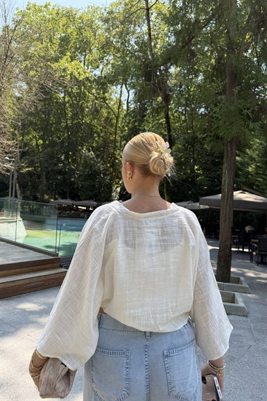 DANTEL GARNİLİ KIMONO