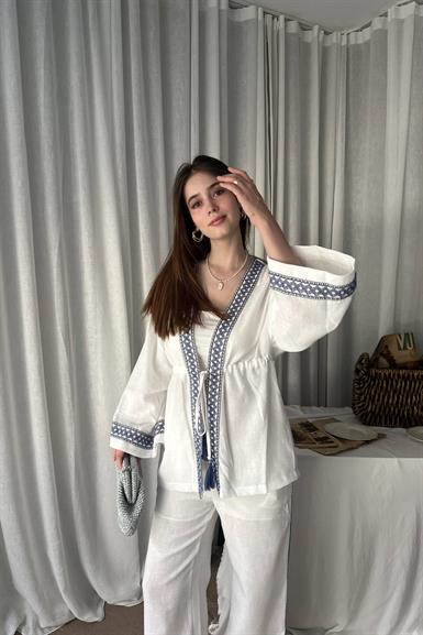 ŞERİT DETAYLI KİMONO