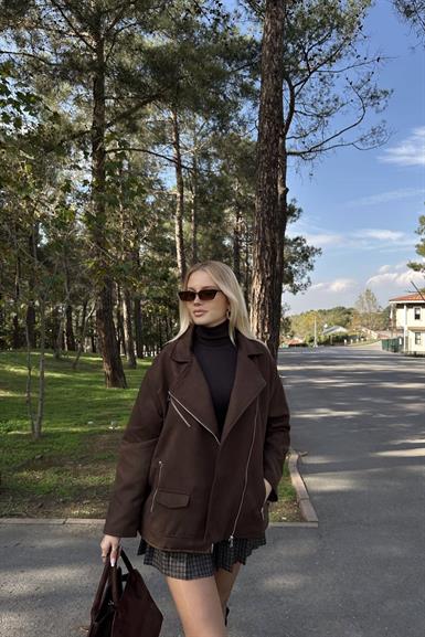 FERMUARLI OVERSİZE MONT
