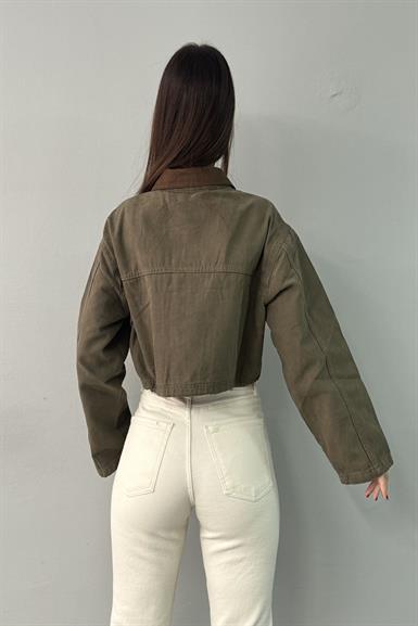 GABARDİN TORBA CEPLİ CEKET