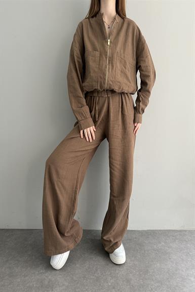 HAKİM YAKA FERMUARLI BOMBER CEKET