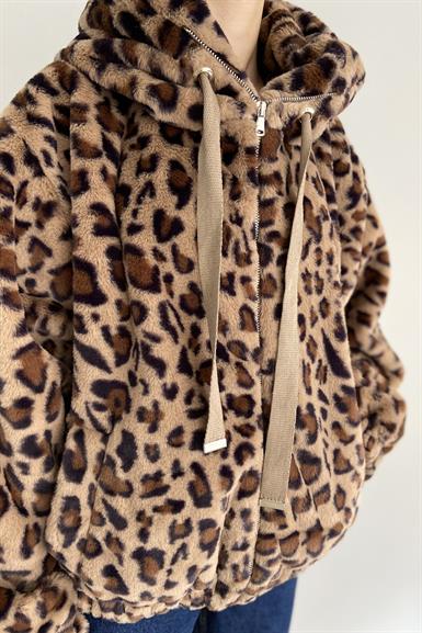LEOPAR DESEN PELÜŞ KABAN