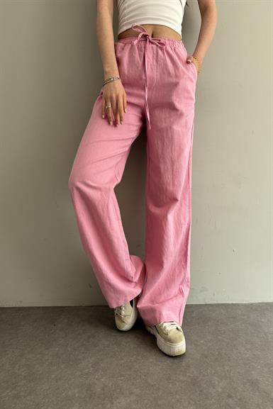 BAĞCIKLI KETEN PANTOLON