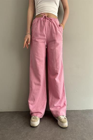 BAĞCIKLI KETEN PANTOLON