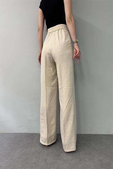 BEL ARKA LASTİK DETAYLI PANTOLON