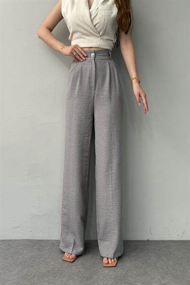 BEL ARKA LASTİK DETAYLI PANTOLON