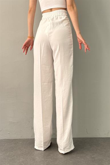 BEL ARKA LASTİK DETAYLI PANTOLON