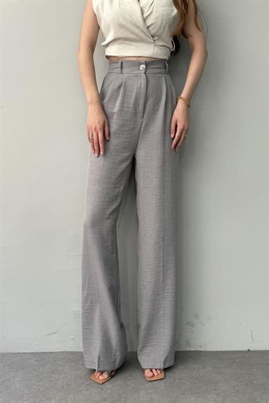 BEL ARKA LASTİK DETAYLI PANTOLON