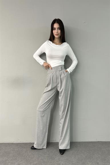 BEL CIRT DETAY PİLELİ PANTOLON