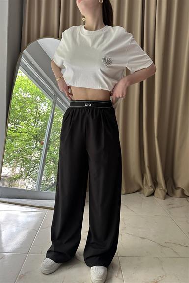 BEL LASTİK DETAY PANTOLON