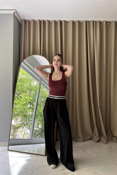 BEL LASTİK DETAYLI PANTOLON