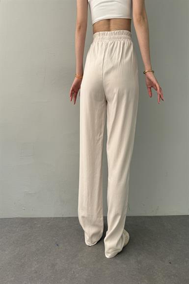 BEL LASTİKLİ ÇİMALI TENCEL PANTOLON