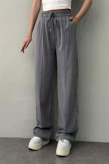 BEL LASTİKLİ ÇİMALI TENCEL PANTOLON