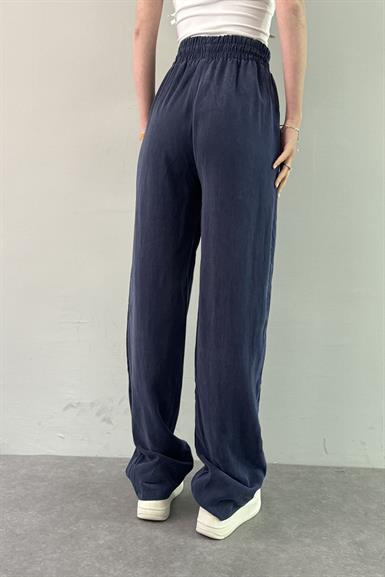 BEL LASTİKLİ ÇİMALI TENCEL PANTOLON