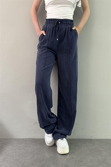 BEL LASTİKLİ ÇİMALI TENCEL PANTOLON