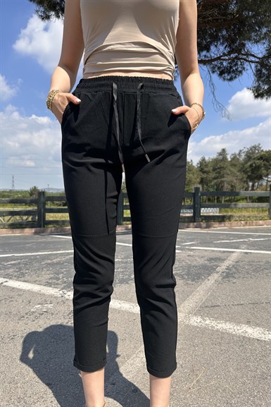BEL LASTİKLİ FUL LİKRALI PANTOLON
