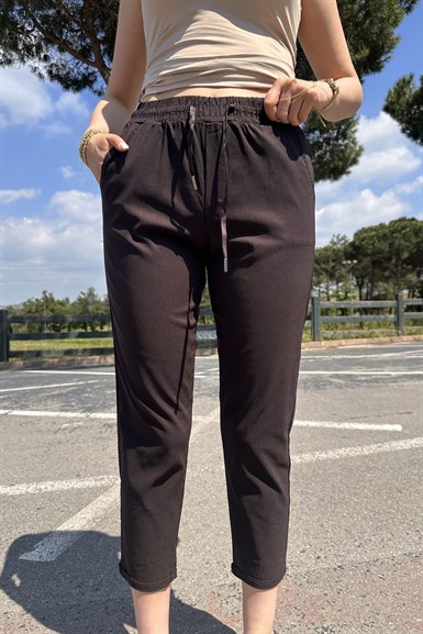 BEL LASTİKLİ FUL LİKRALI PANTOLON