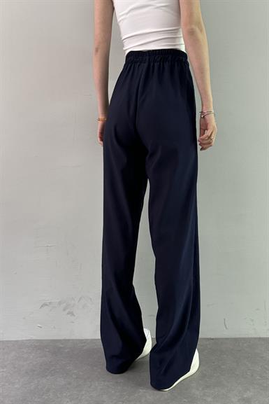 BEL LASTİKLİ KETEN PANTOLON
