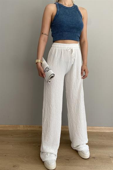 BEL LASTİKLİ PANTALON