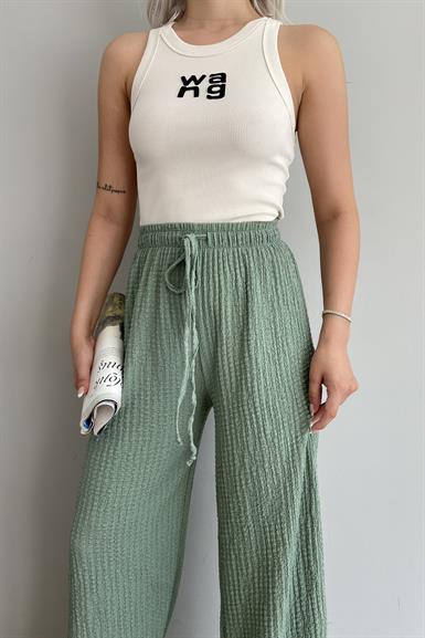 BEL LASTİKLİ PANTALON