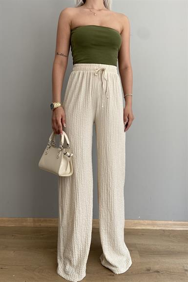 BEL LASTİKLİ PANTALON