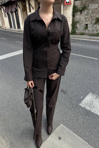 BEL LASTİKLİ SÜET PANTOLON
