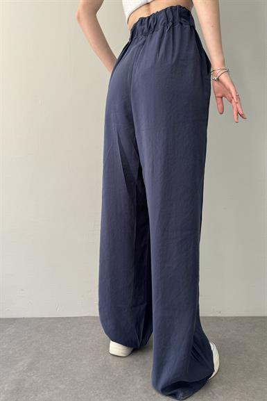 BEL LASTİKLİ TENCEL BOL  PANTOLON